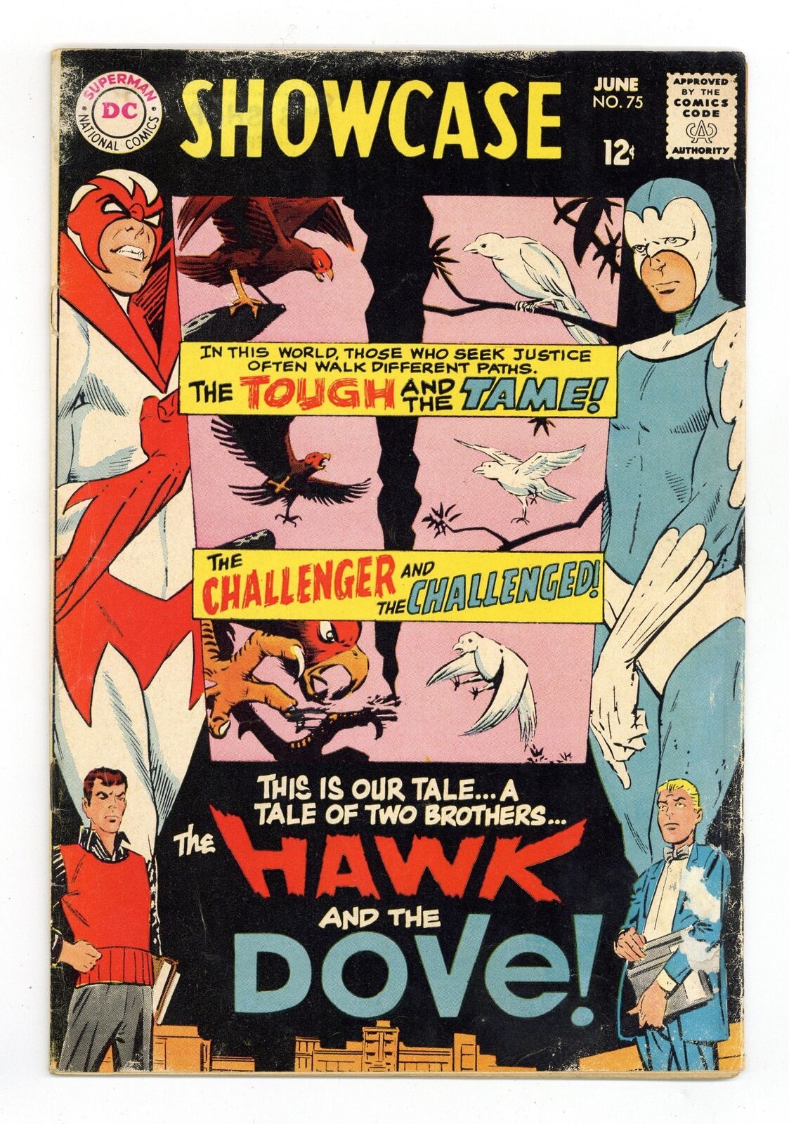 Showcase #75 GD 2.0 1968 1st app. Hawk and Dove