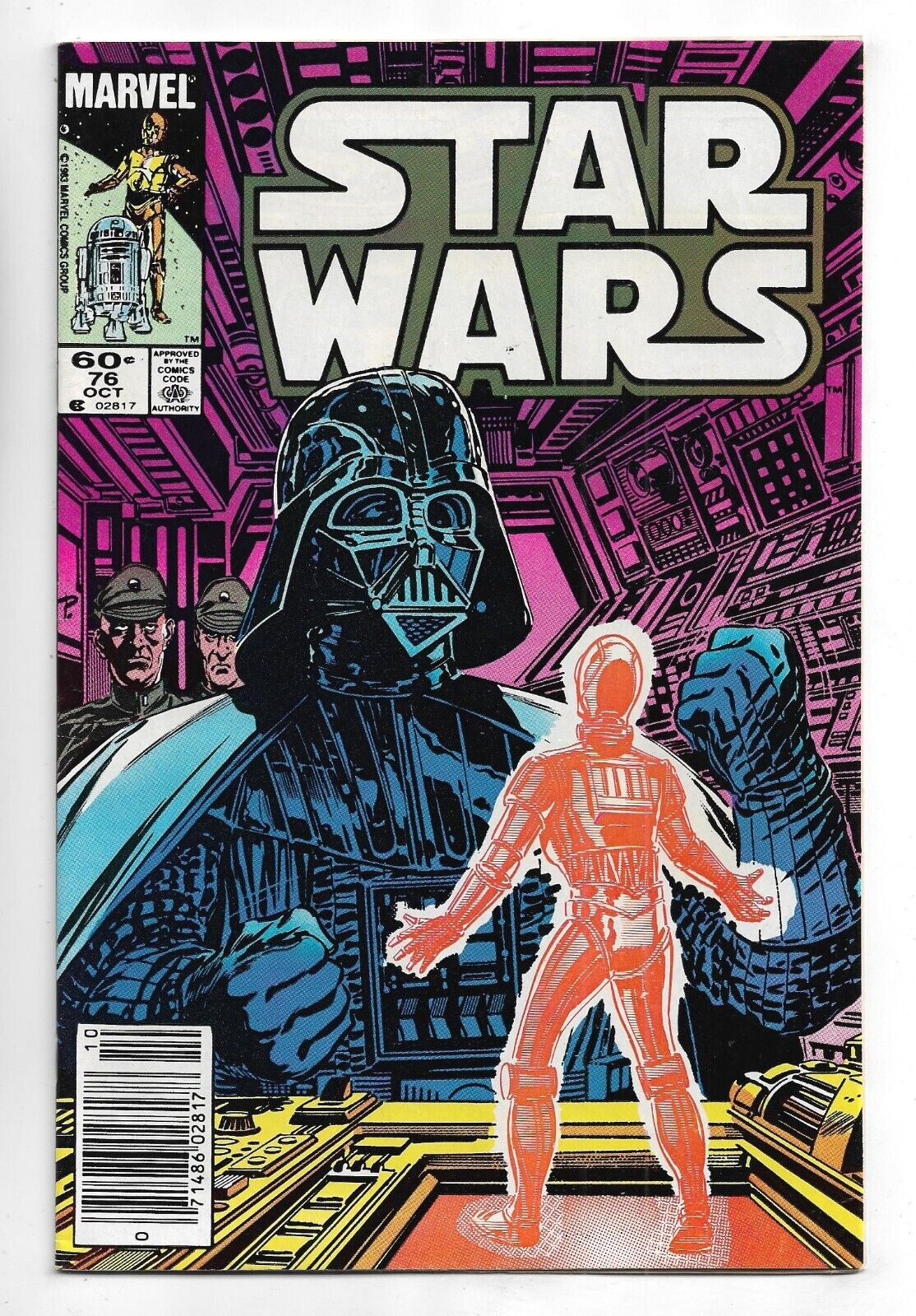 Star Wars #76 Marvel Comics 1983 Luke Skywalker / Leia / R2-D2 / Darth Vader