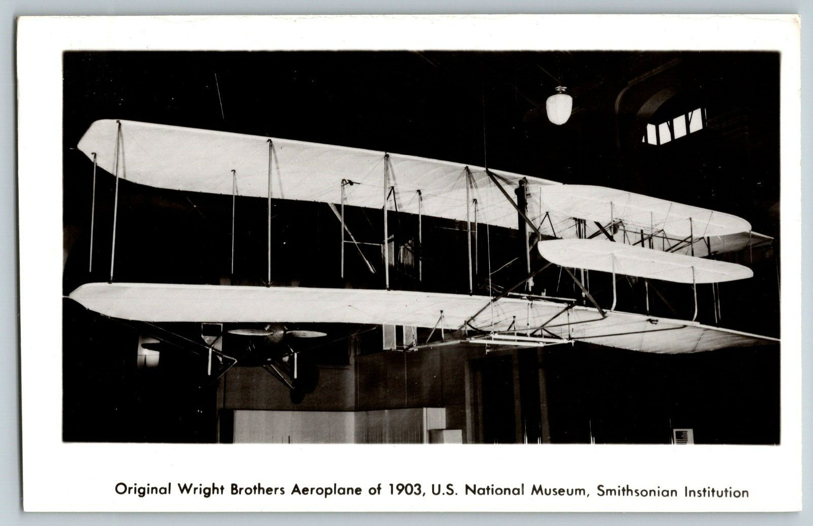 RPPC Vintage Postcard - Original Wright Brothers Aeroplane of 1903 - Real Photo