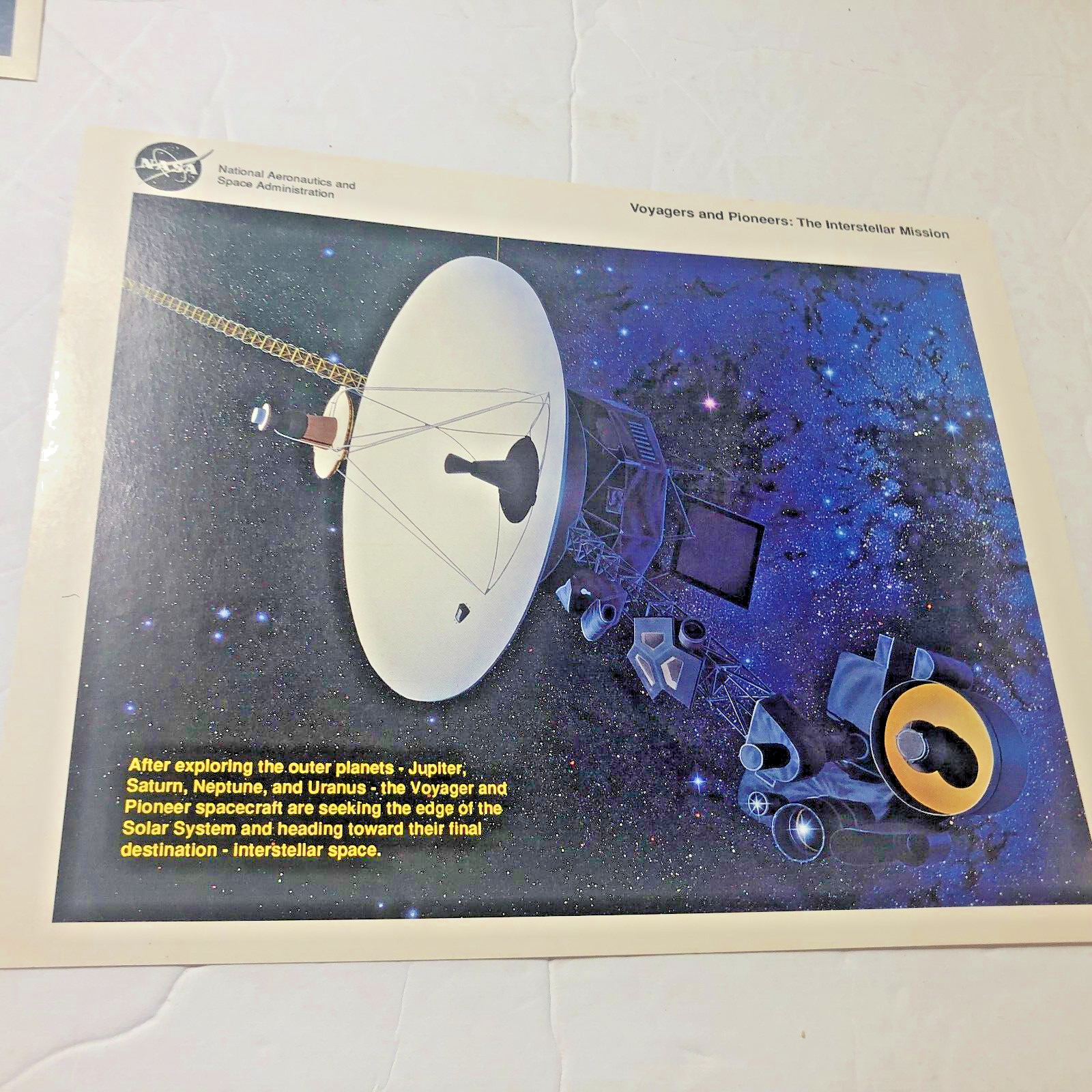 NASA, Voyager and Pioneer NASA Official 8 x 10 Color Photo No HqL 354