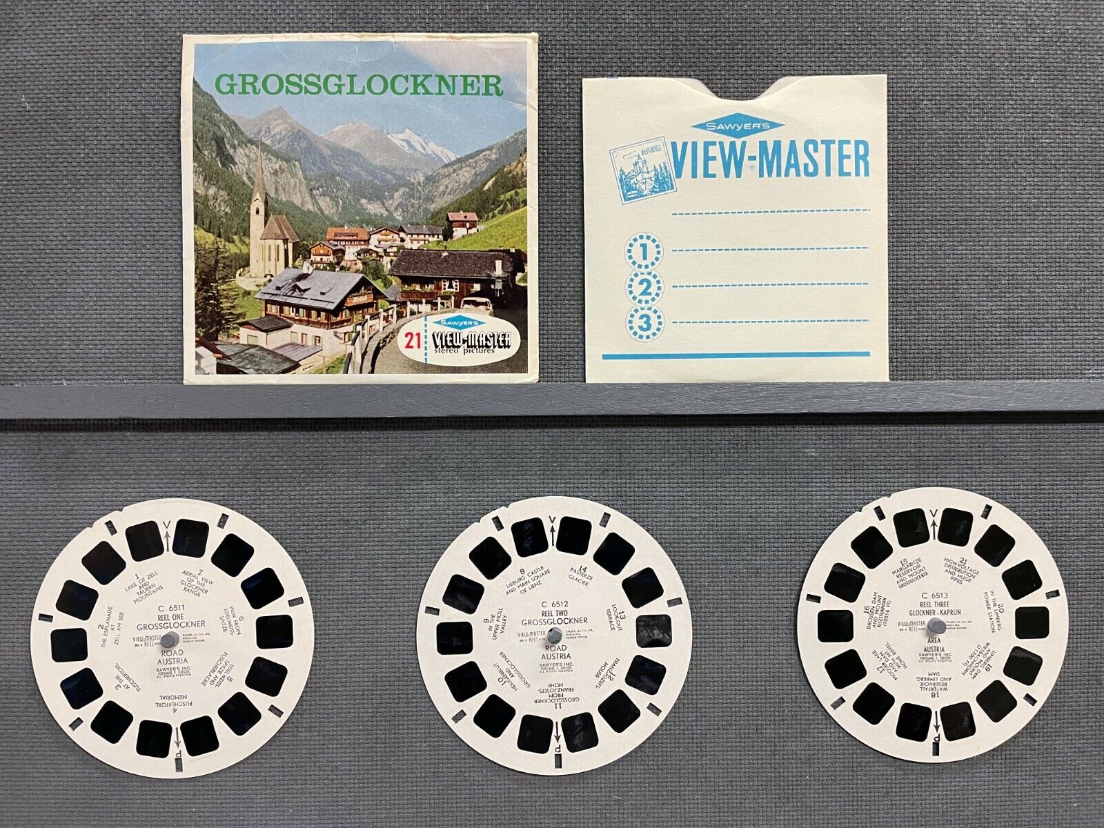 View Master packet C651Grossglockner E  S6a  Belgian Made  