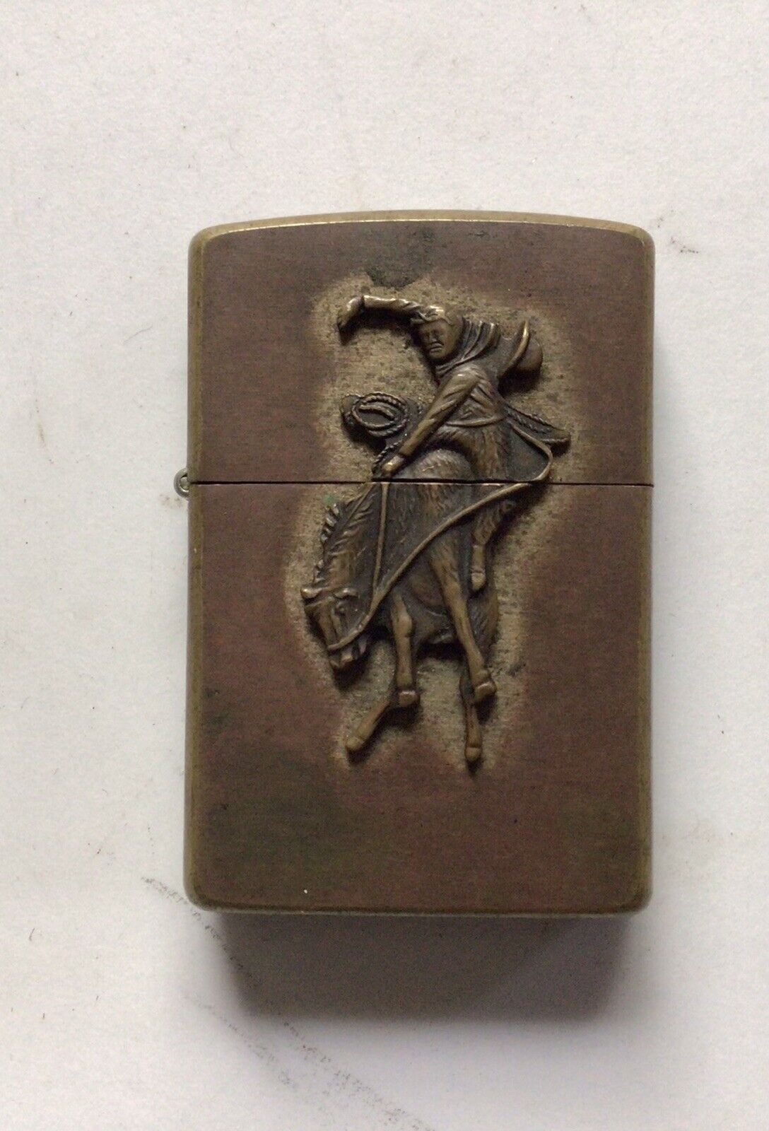 Vintage Zippo Marlboro Country Store Lighter Man on Horse Rodeo