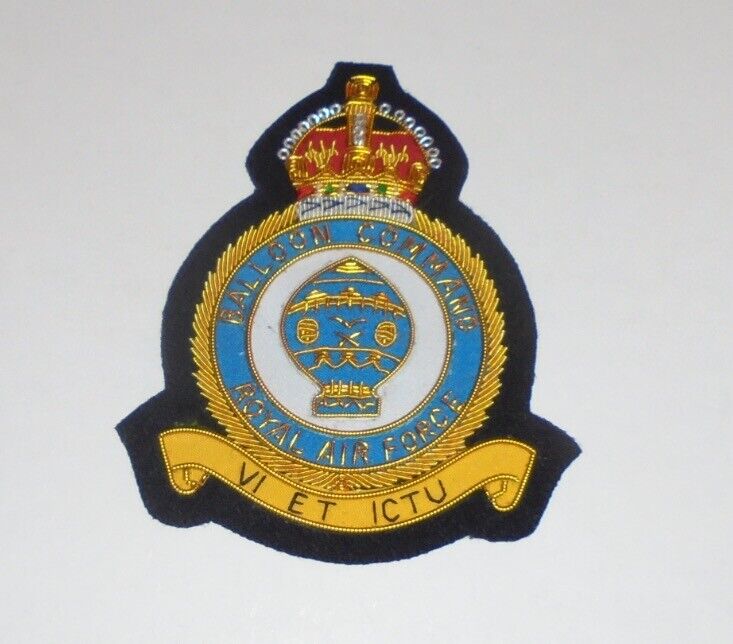 RAF Balloon Airship Zeppelin Dirigible Blimp Command Patch Badge Patch Air Unit