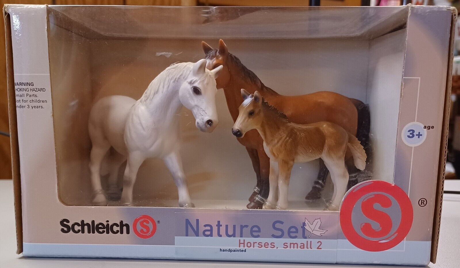 Schleich Nature Set 3 Horses #40916 in original box NOS figures