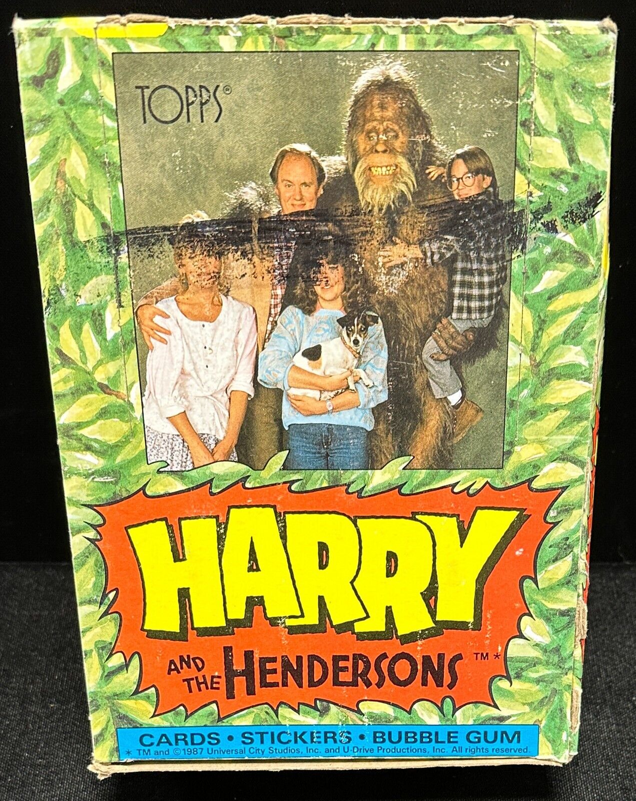 1987 Topps Harry and the Hendersons Cards, Stickers, Bubble Gum in Box, 36 Ct.