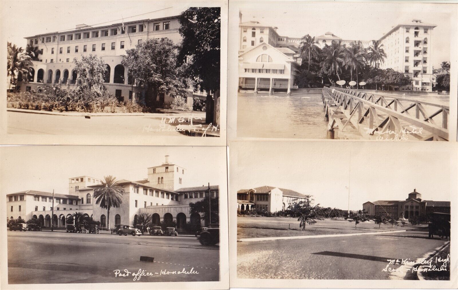 Lot 4 Original Pre-WWII Photos HONOLULU POST OFFICE HOTELS Hawaii 1929-1930 122