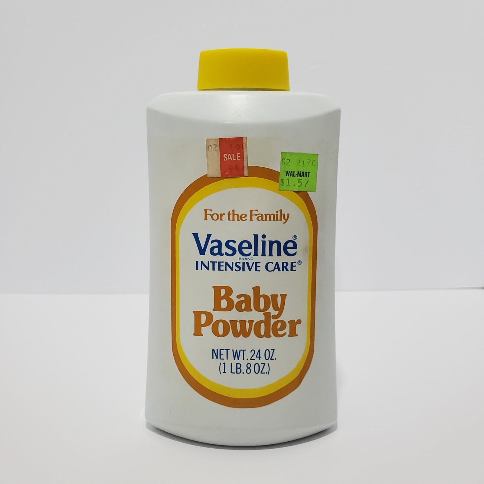 Vtg Vaseline Intensive Care Baby Powder Family Size 24oz Vintage Film Prop 