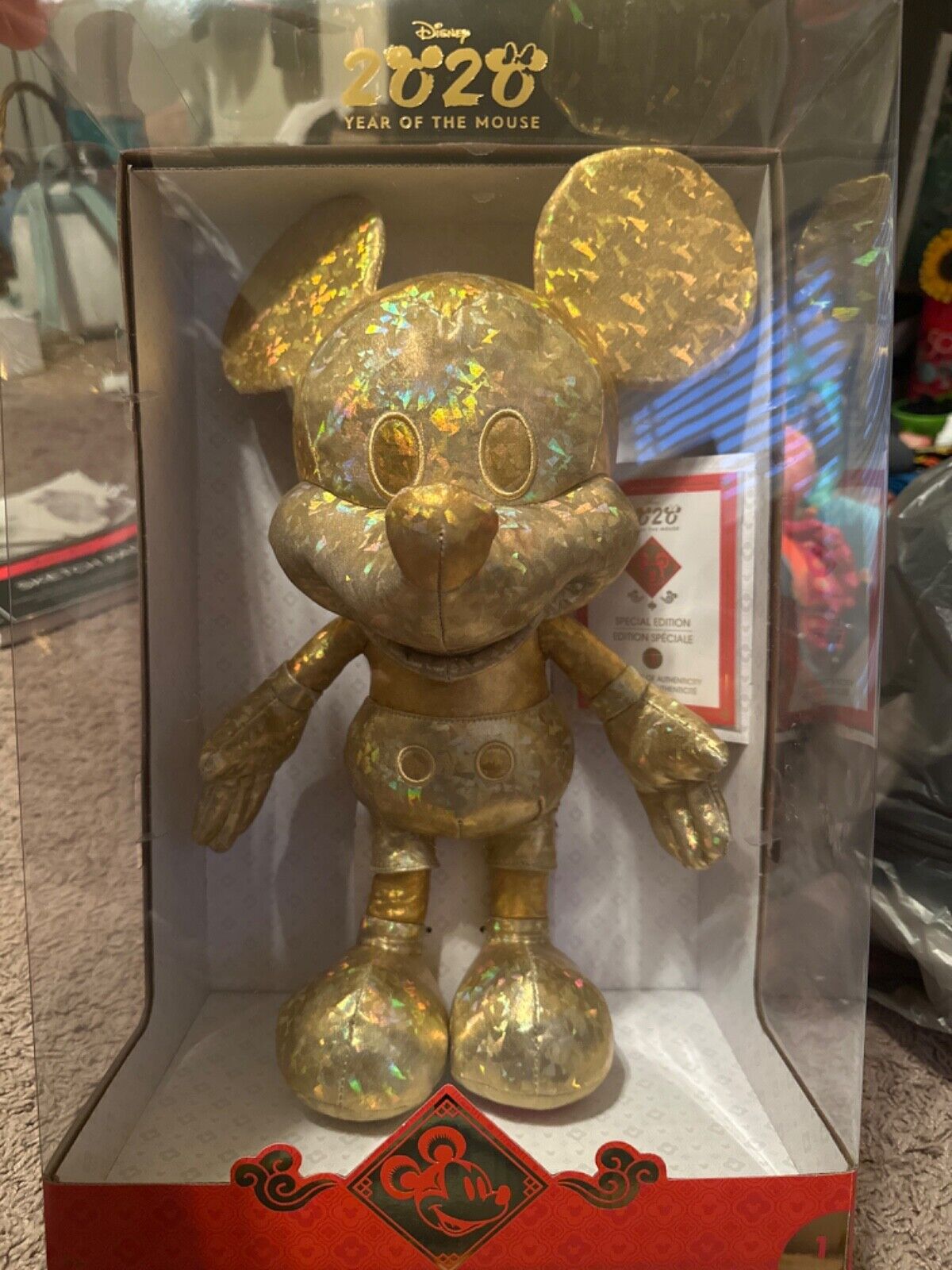 Golden Mickey Mouse, 2020 Lunar New Year, Disney New condition never opened