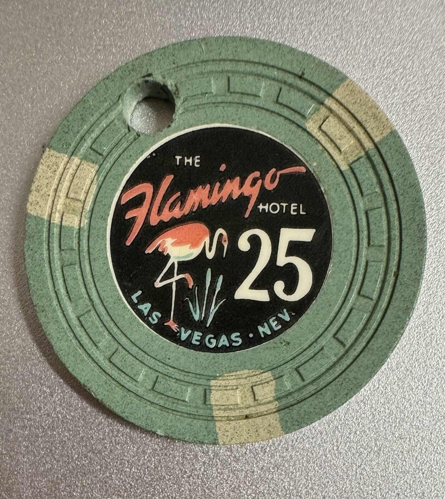 Flamingo $25 Las Vegas 5th issue 1950's Rarest color