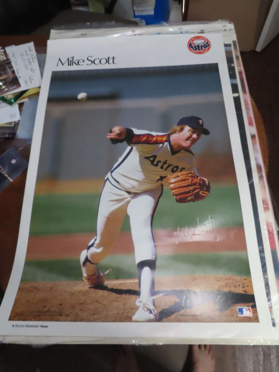 1987 Mike Scott Houston Astros Sports Illustrated Poster bxp1