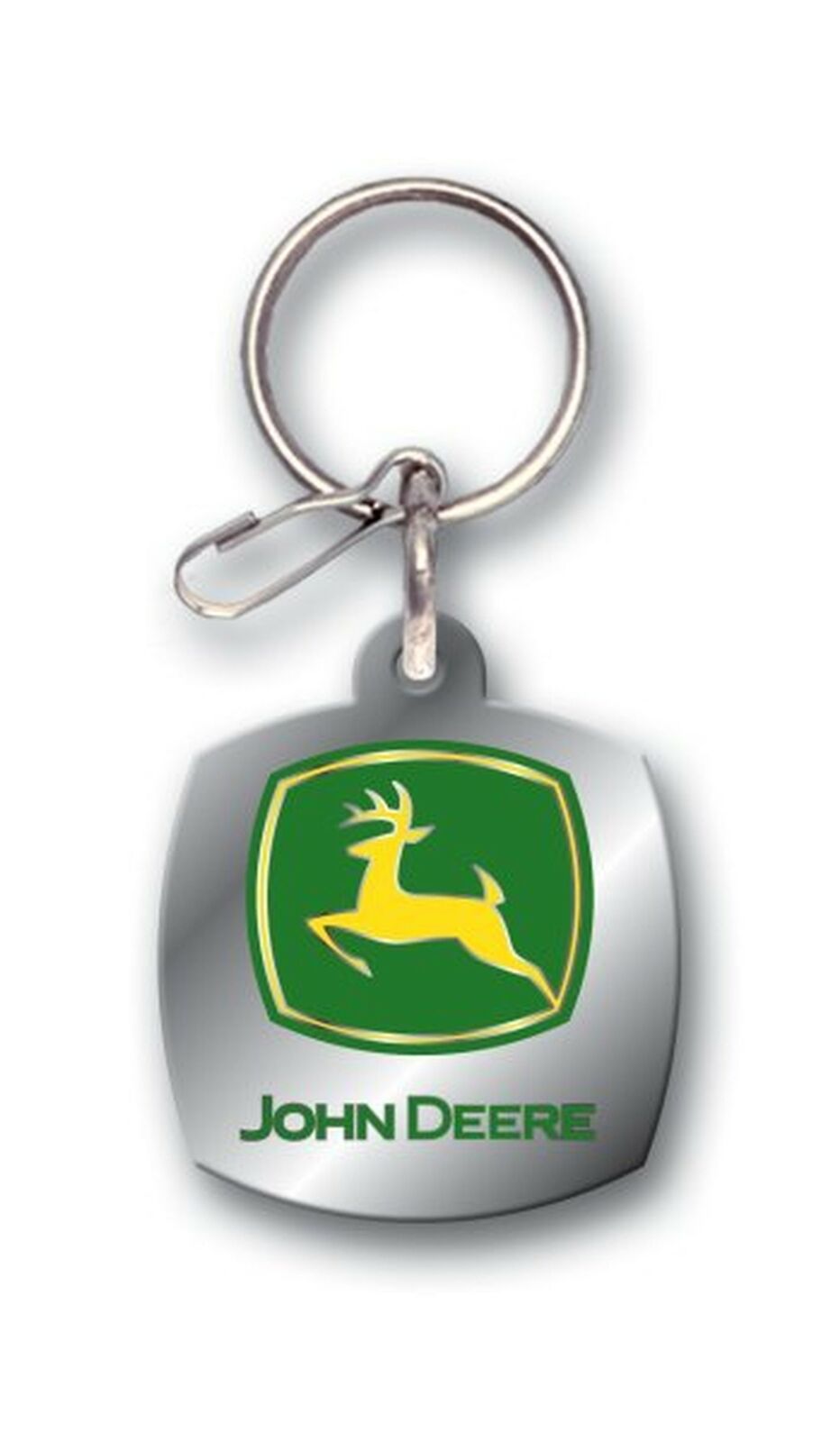 Plasticolor 004173R01 John Deere Logo Enamel Keychain Highest Quality Key Chain