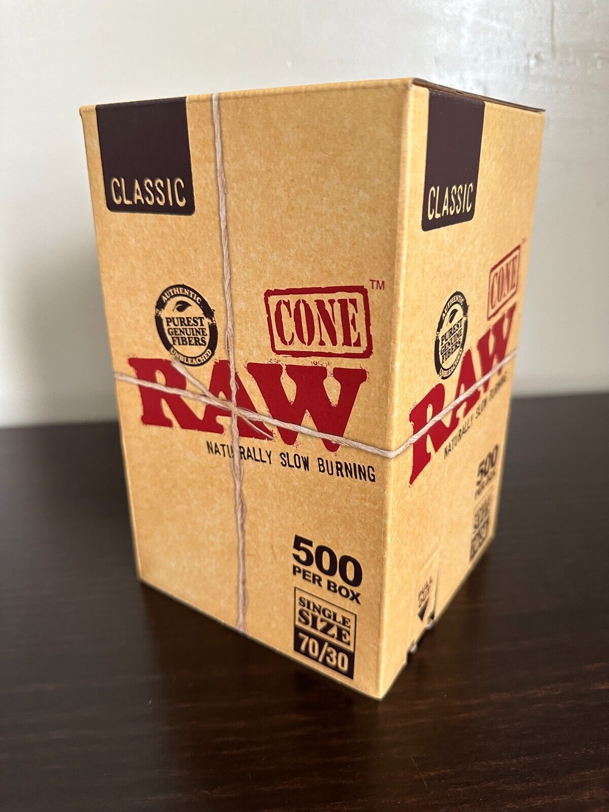 RAW Classic Single Size 70/30 Dog Walkers 500 Count Cones Factory Bulk Box
