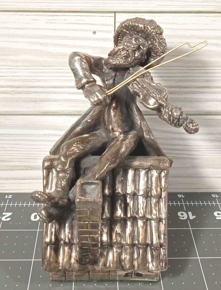 Vintage Sterling Silver 925 Fiddler on the Roof Figurine