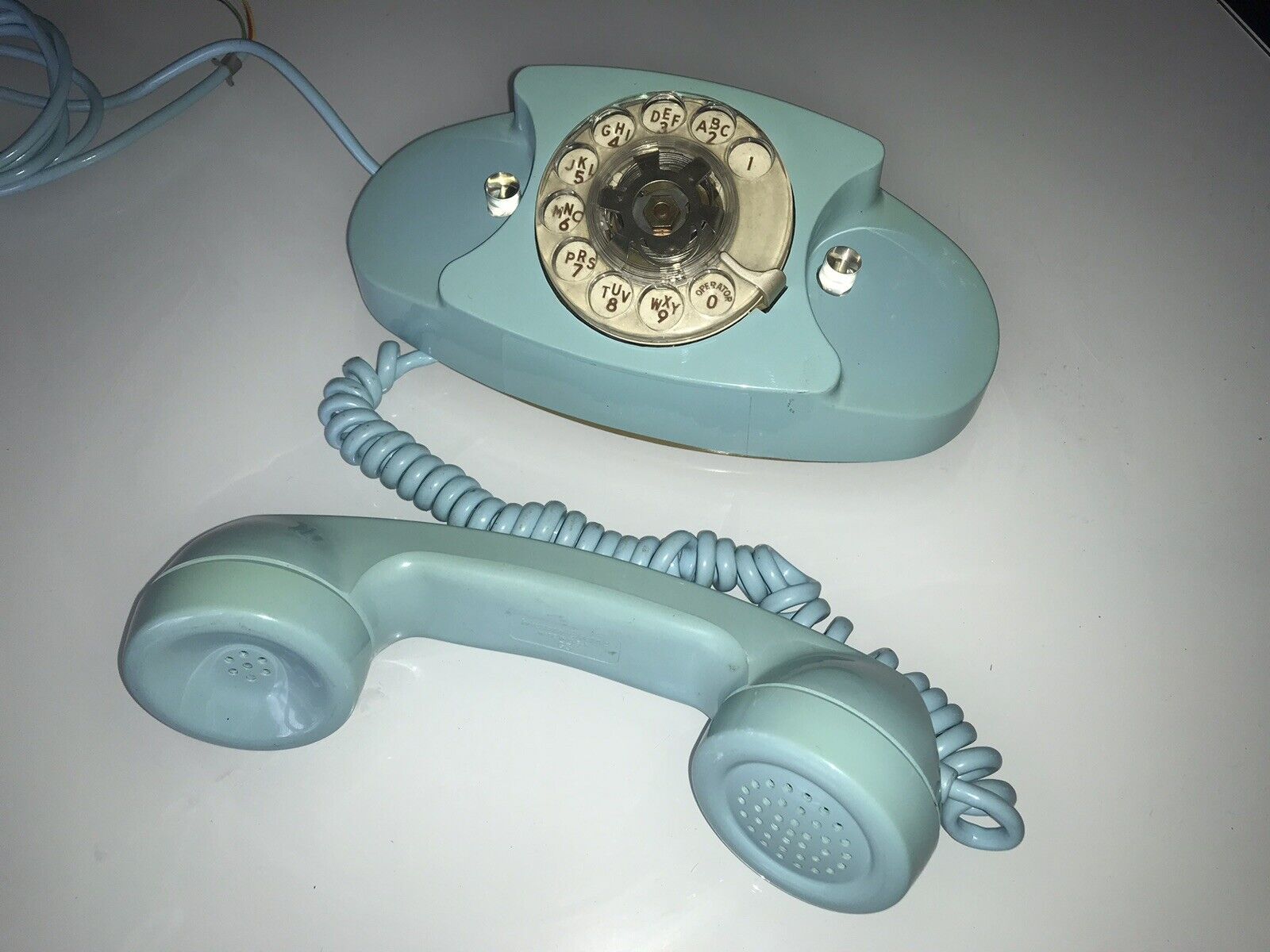 Bell Systems Princess Dial Rotary Phone 12/1965 Aqua Blue - Vintage USA