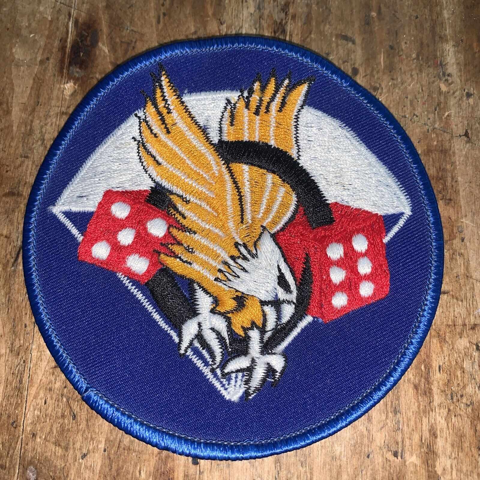 Blue Yellow Eagle Dice 506th Airborne Infantry Regiment Large Patch 4”