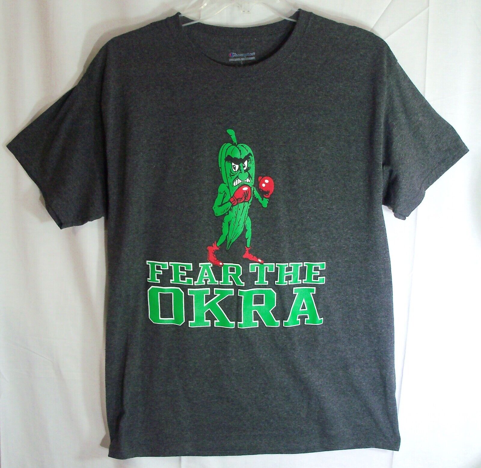 Delta State University Fear The Okra T-Shirt Adult L Large Champion Brand