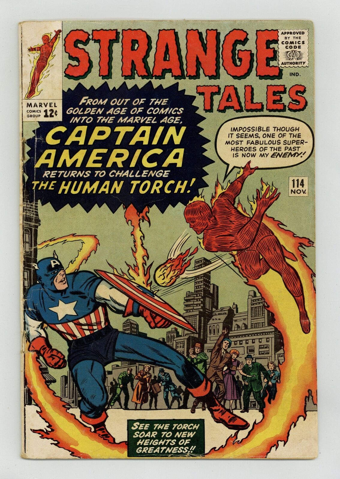 Strange Tales #114 GD 2.0 1963 1st post-Golden Age Captain America (disguised)