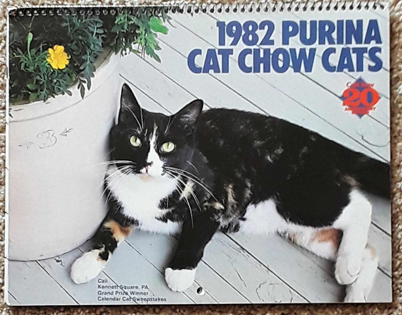 Purina Cat Chow Cats Appointment Calendar 1982 20th Anniversary Edition NEW 
