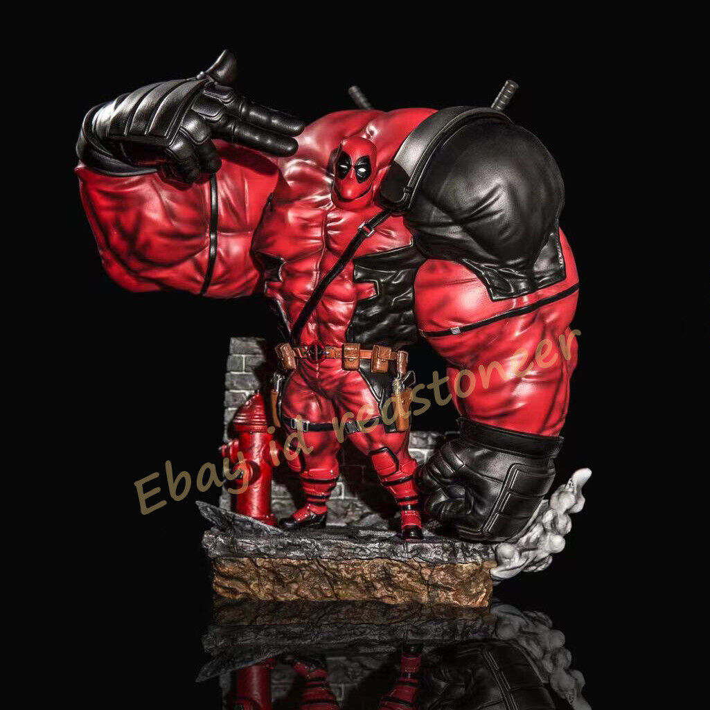XS Studio Muscle Deadpool Resin GK Statue Painted Anime Model Collection InStock