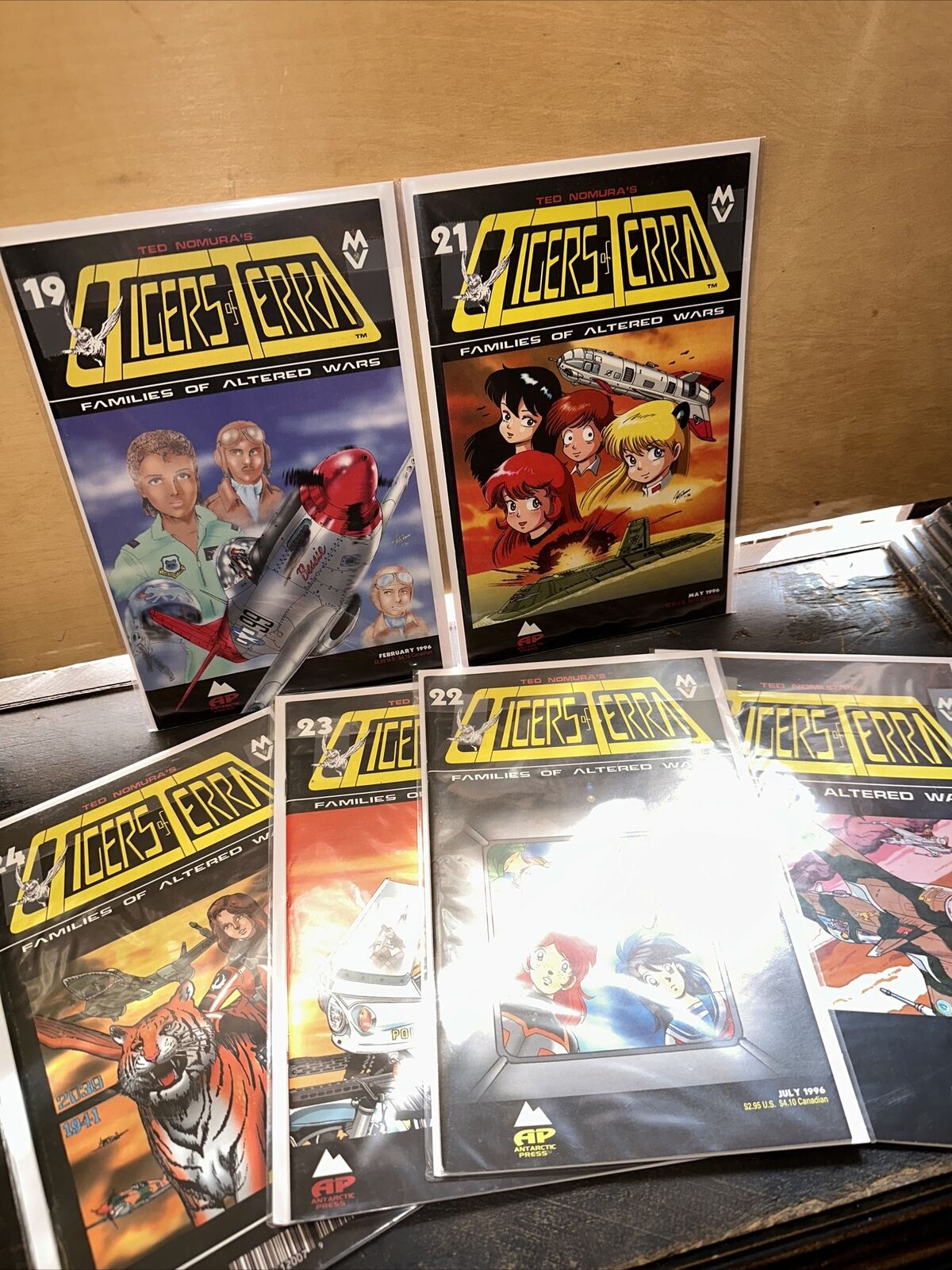 6 TIGERS OF TERRA  (Comic Books) Ted Nomura Various years 1996 & 97 Altered wars
