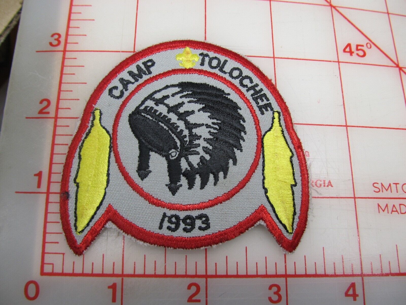  Camp Tolochee collectible 1993 camp patch (mR)