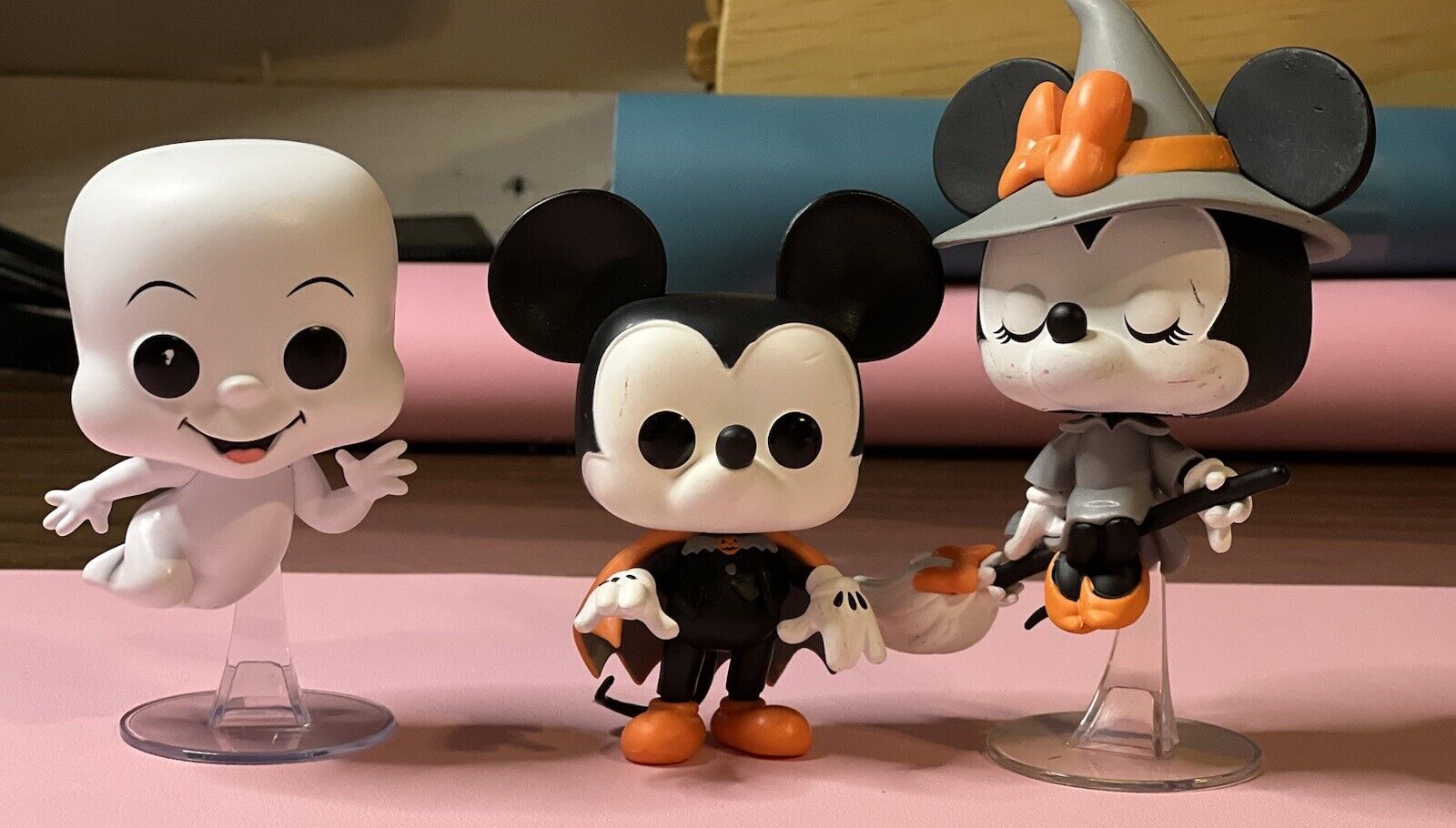 Funko Pop Lot of 3 - Halloween- Casper #850, Minnie & Mickey #795 #796 - Loosed