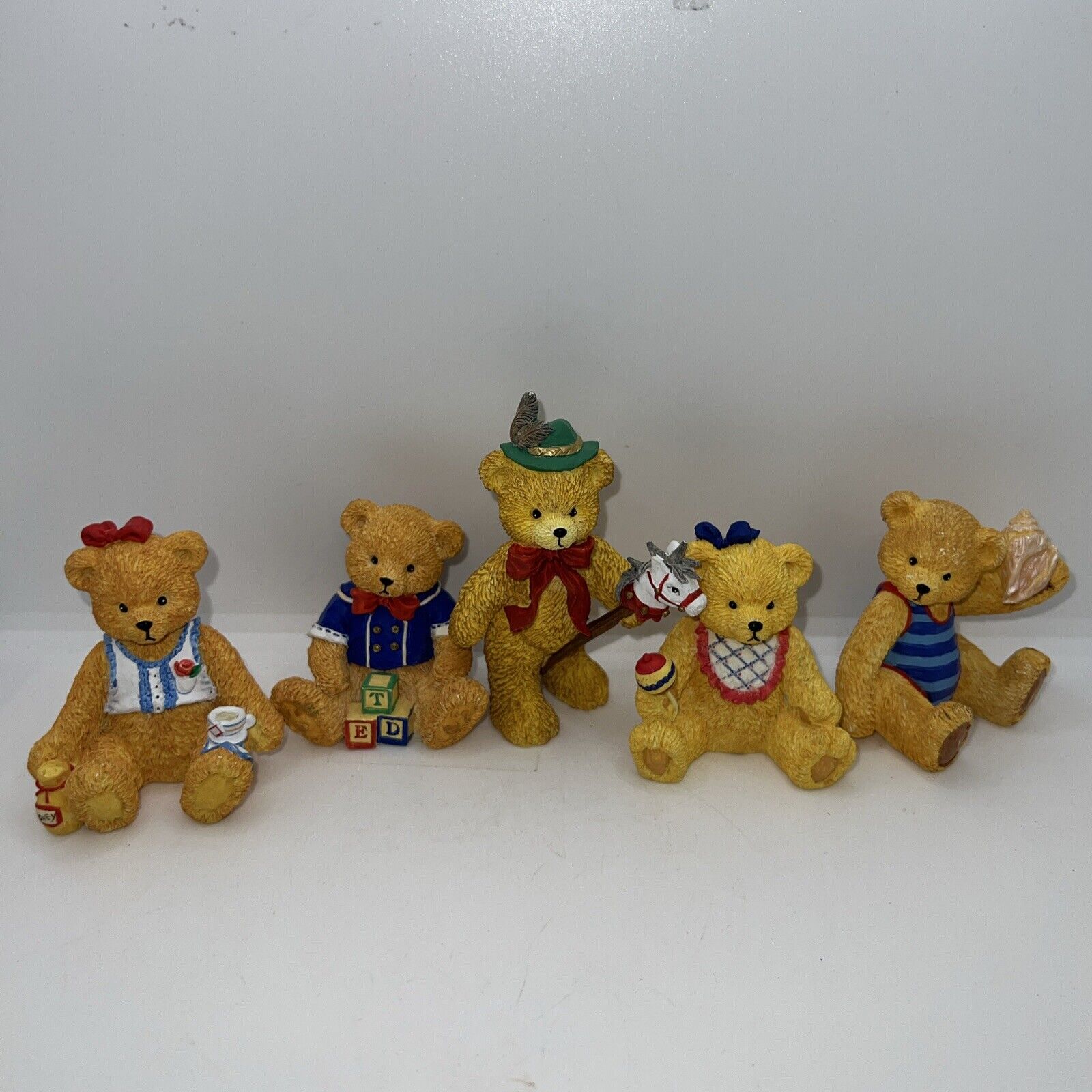 Genuine 1996 Bronson Collectibles Bears Lot Of 5