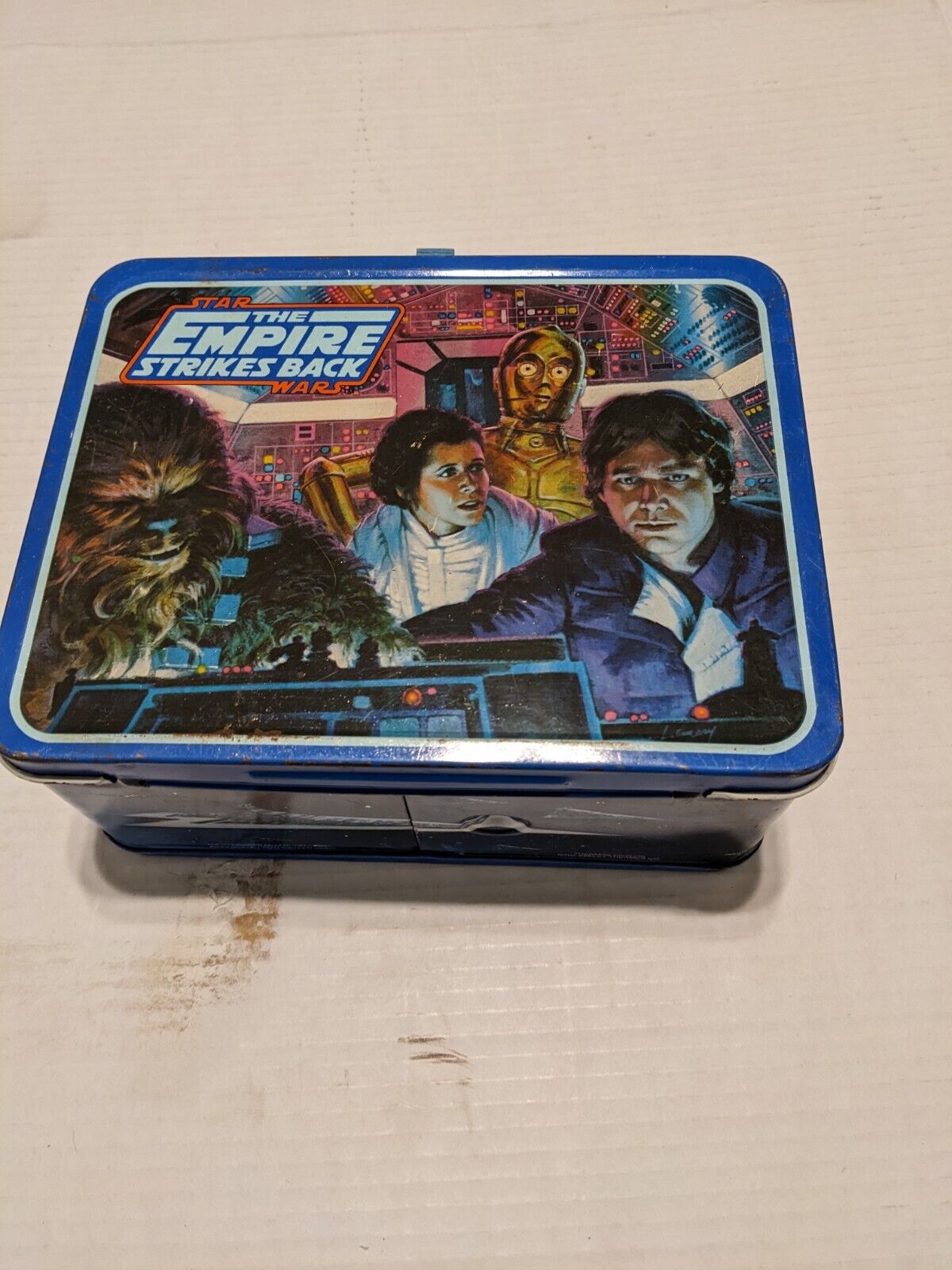 Vtg 1981 Star Wars The Empire Strikes Back Metal Lunch Box With Thermos Grade 7