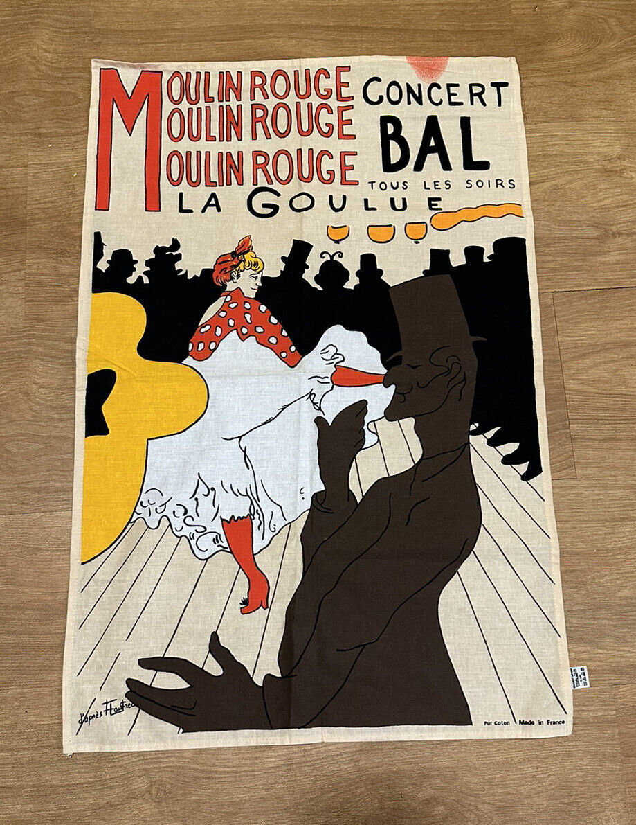 Fabrique En France  Moulin Rouge Concert Bal Tous  Fabric Poster Banner France