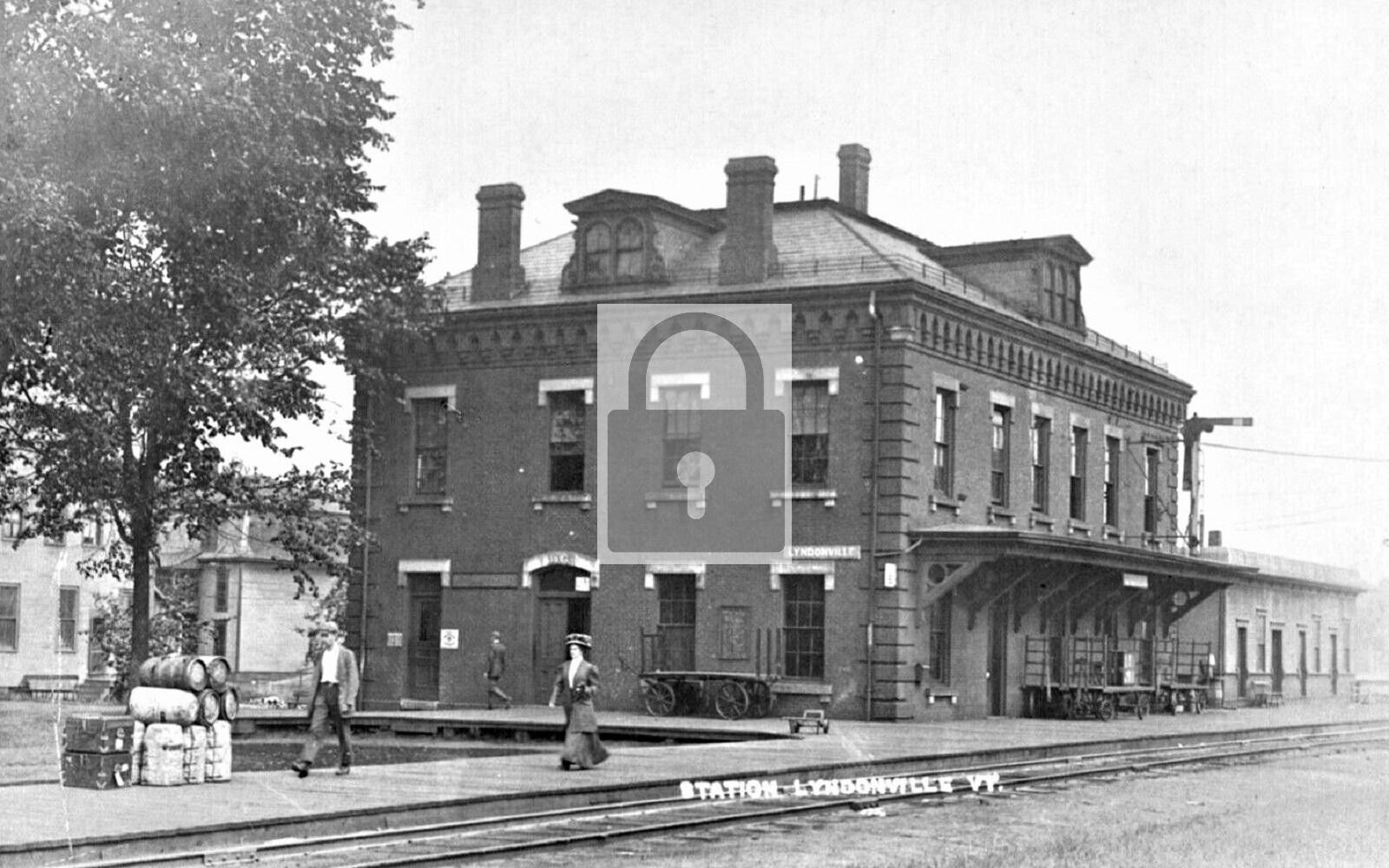 Railroad Train Station Depot Lyndonville Vermont VT Reprint Postcard