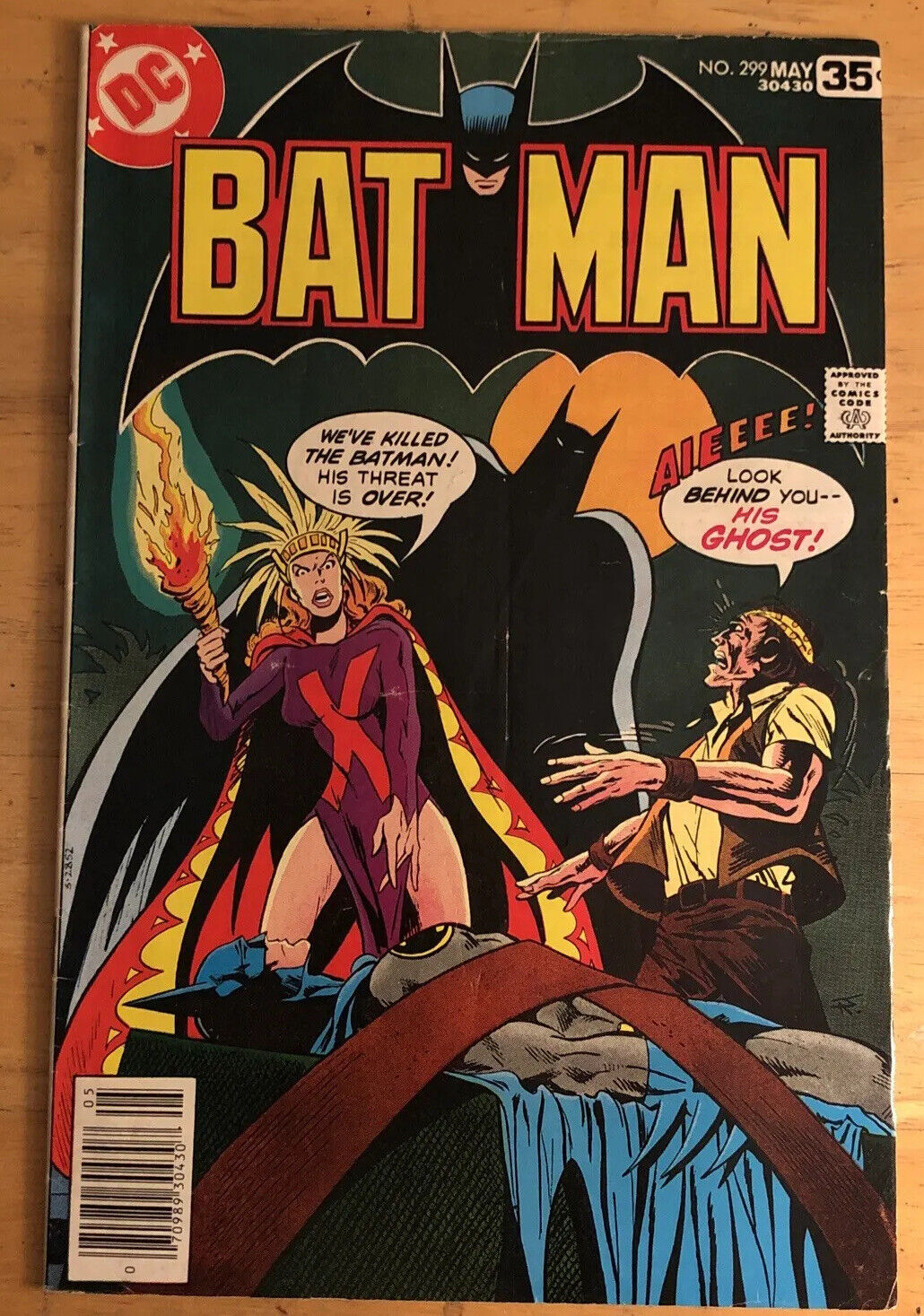 Batman 299 Aparo Cover; Baxter Baines Unmasked Last App; Hostess Wonder Woman Ad