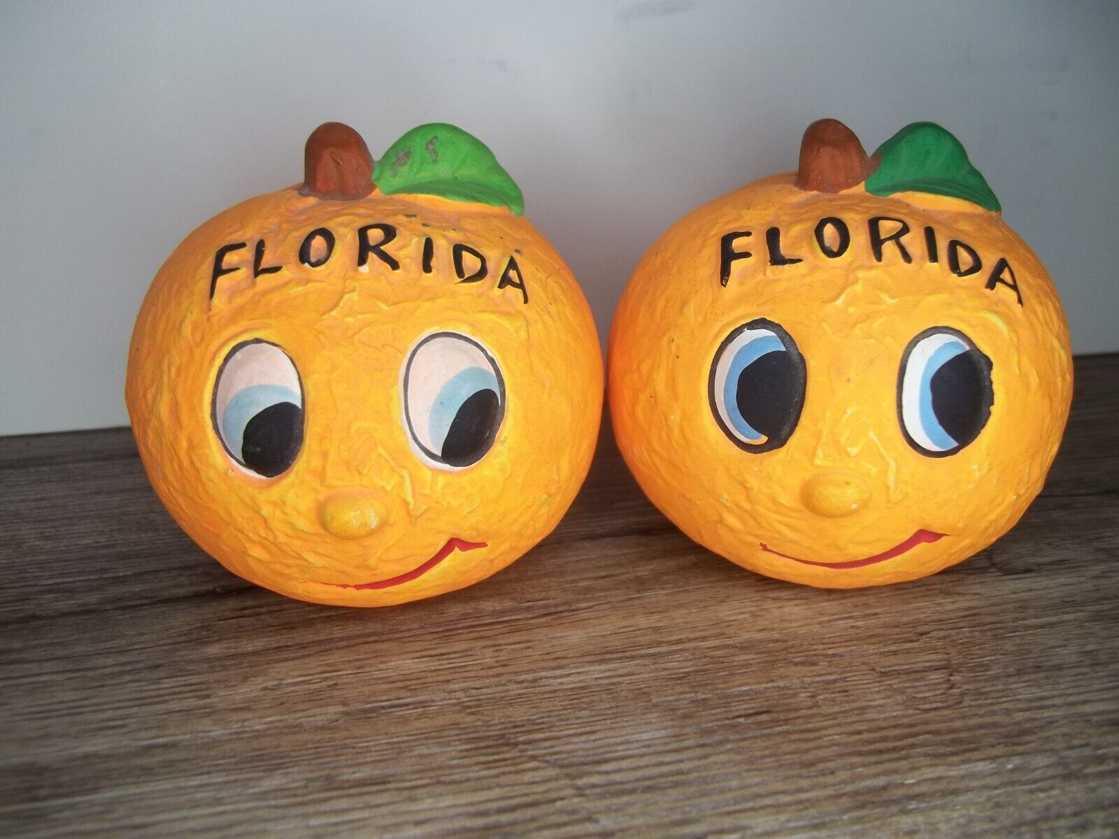 vintage anthropomorphic Florida Oranges w/ happy face by Kenmar co. Japan    Z60