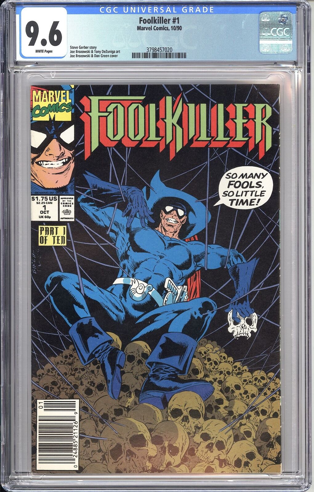 Foolkiller #1 CGC 9.6 1990 3798457020 Steve Gerber Newsstand Edition