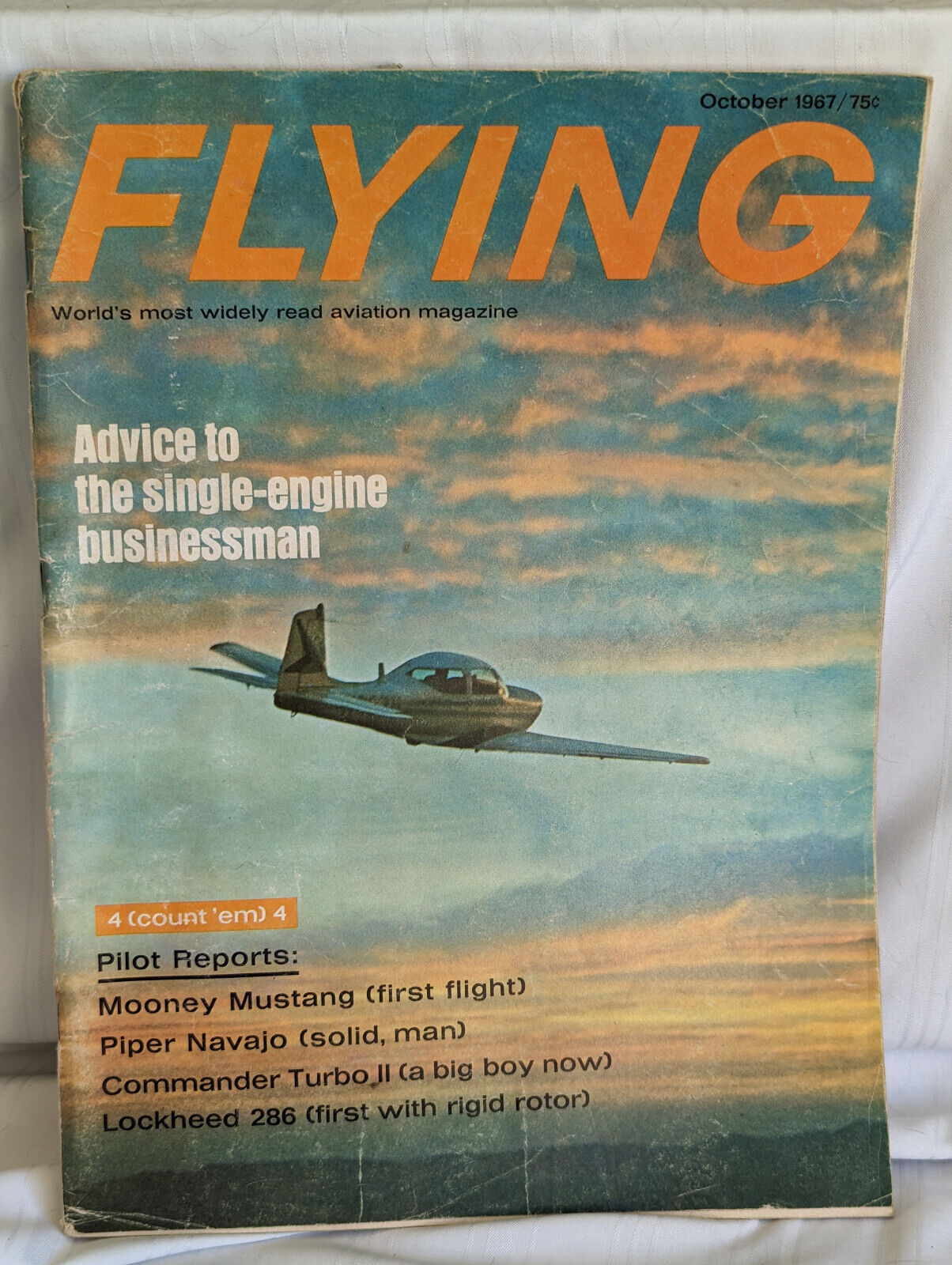 Flying magazine October 1967 Ziff-Davis Publishing 150pp Vol 81, No 4