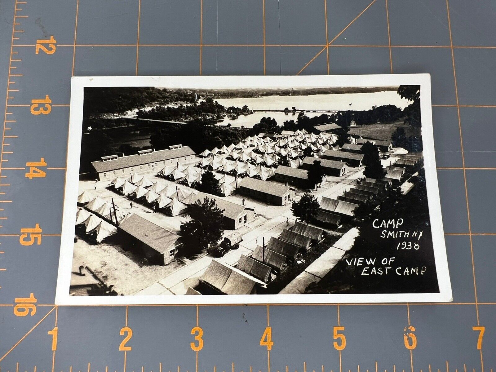 Postcard RPPC Camp Smith 1938 View of East Camp Peekskill NY 1938 UNPOSTED