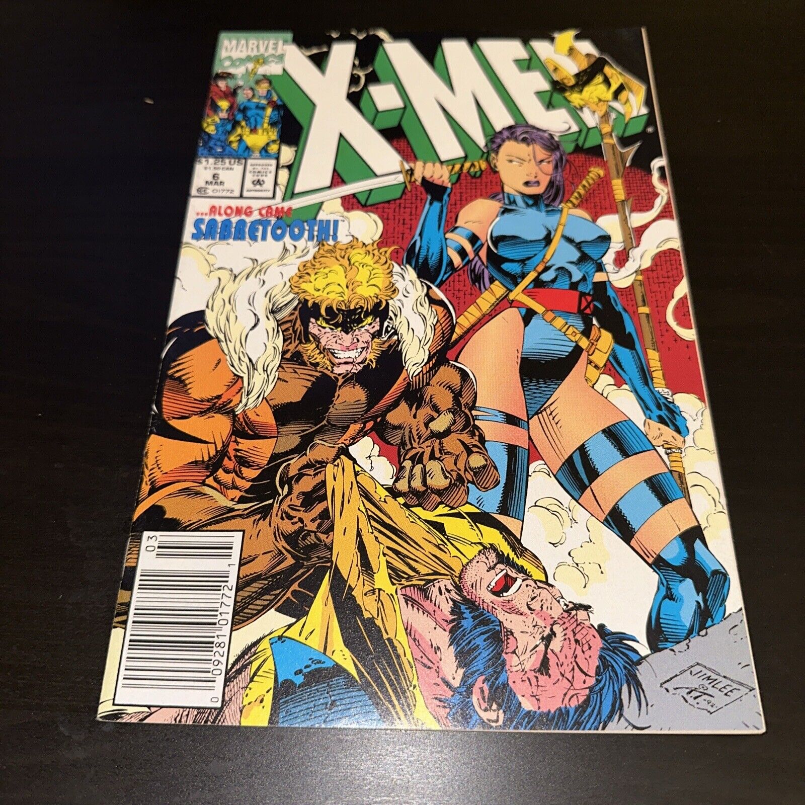 Comic Book Marvel Comics X-Men Along Came Sabertooth #6