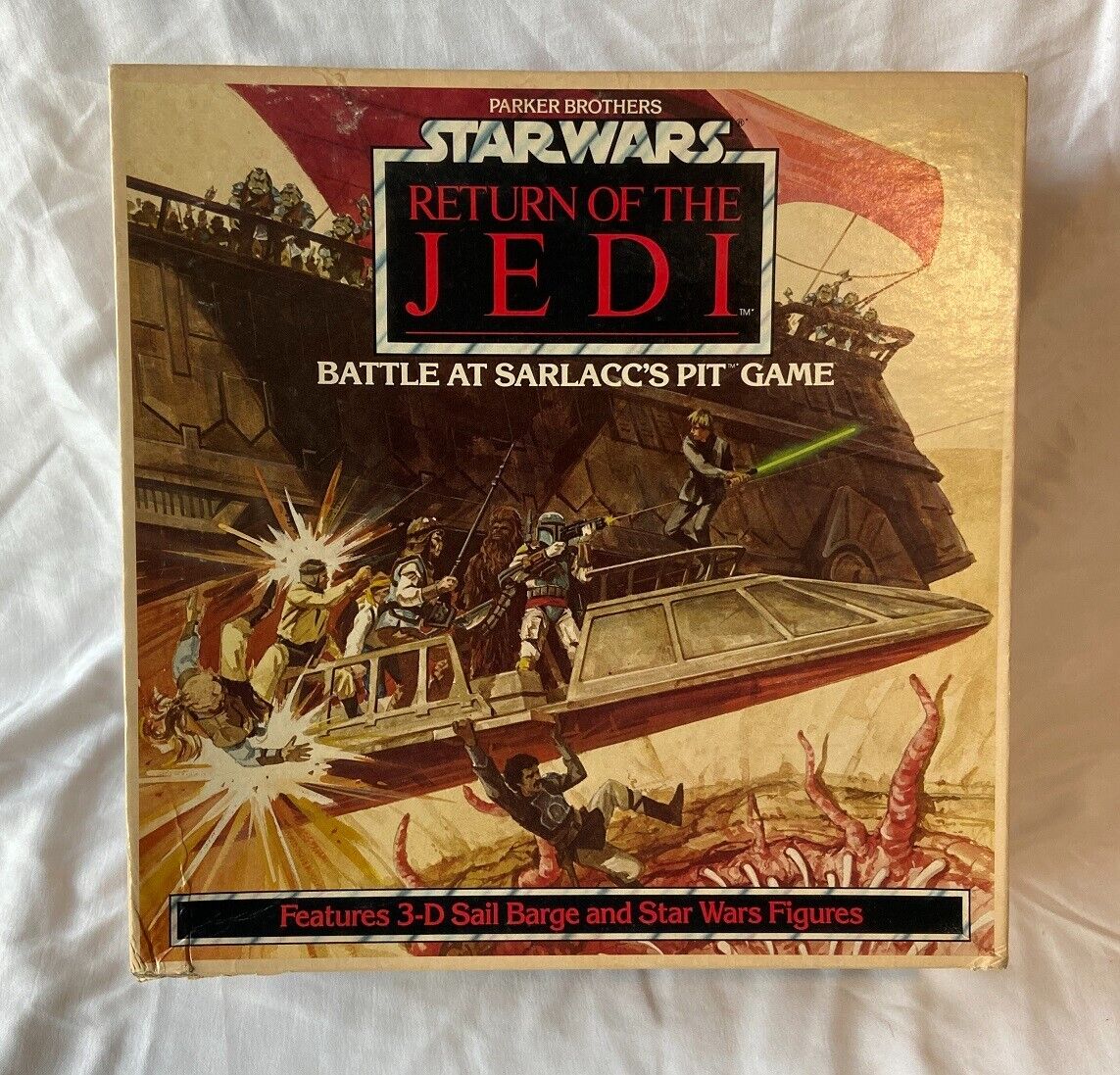 1983 Star Wars ROTJ Parker Brothers Battle at Sarlacc\'s pit game - COMPLETE