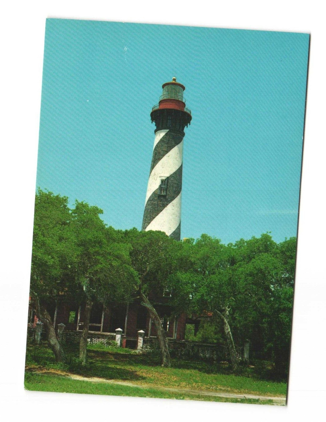 Lighthouse - Once Known as the Anastasia Light Postcard Unposted 4x6