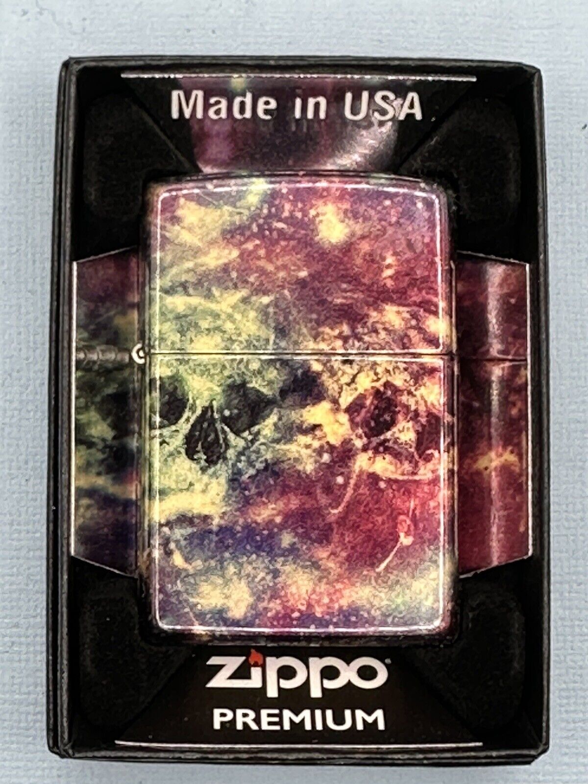 Galaxy Skull 46147 Design 540 Fusion Zippo Lighter NEW