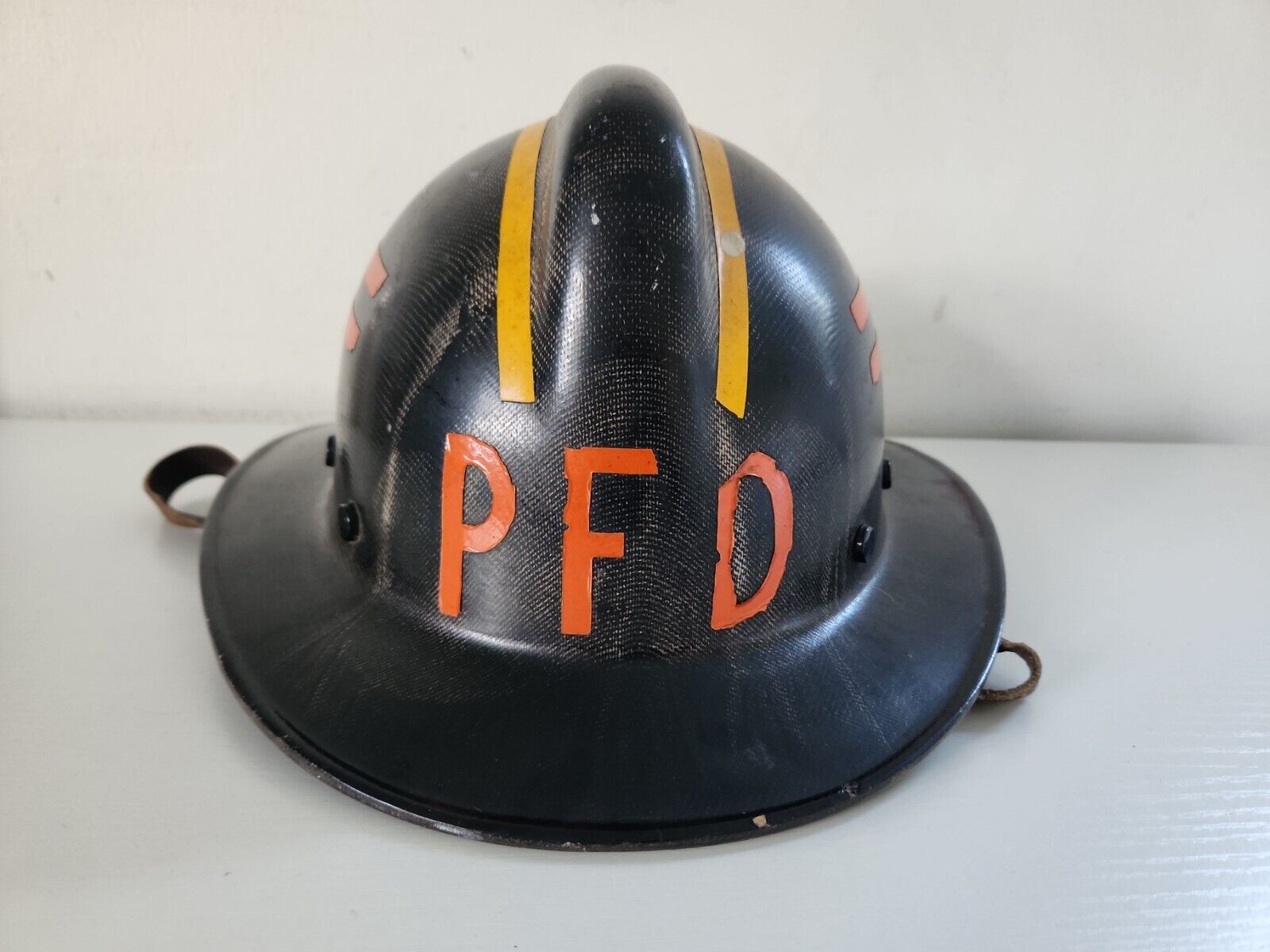 Vintage PFD Fireman Hard Boiled Helmet