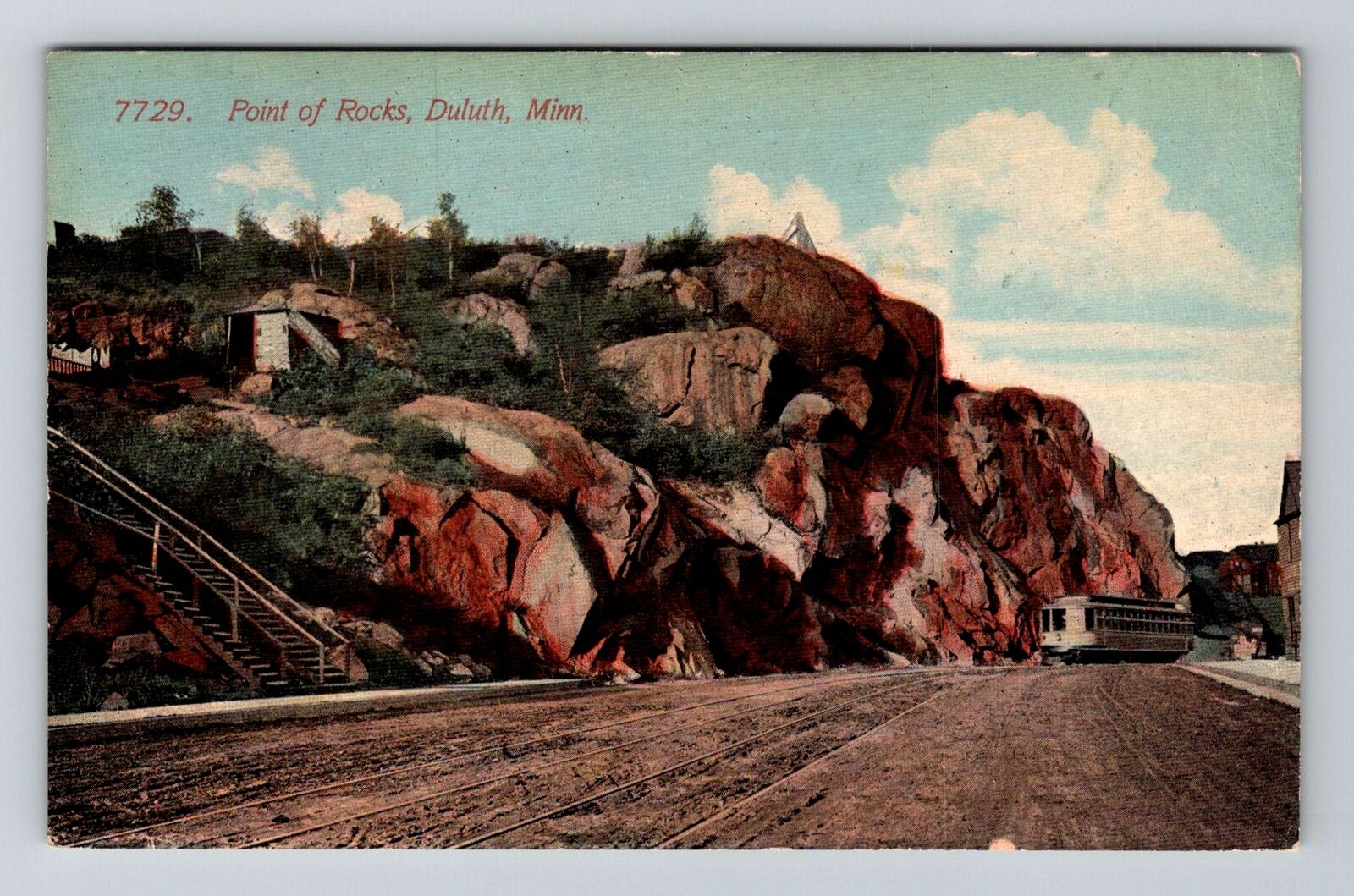Duluth MN-Minnesota, Point of Rocks Vintage Souvenir Postcard