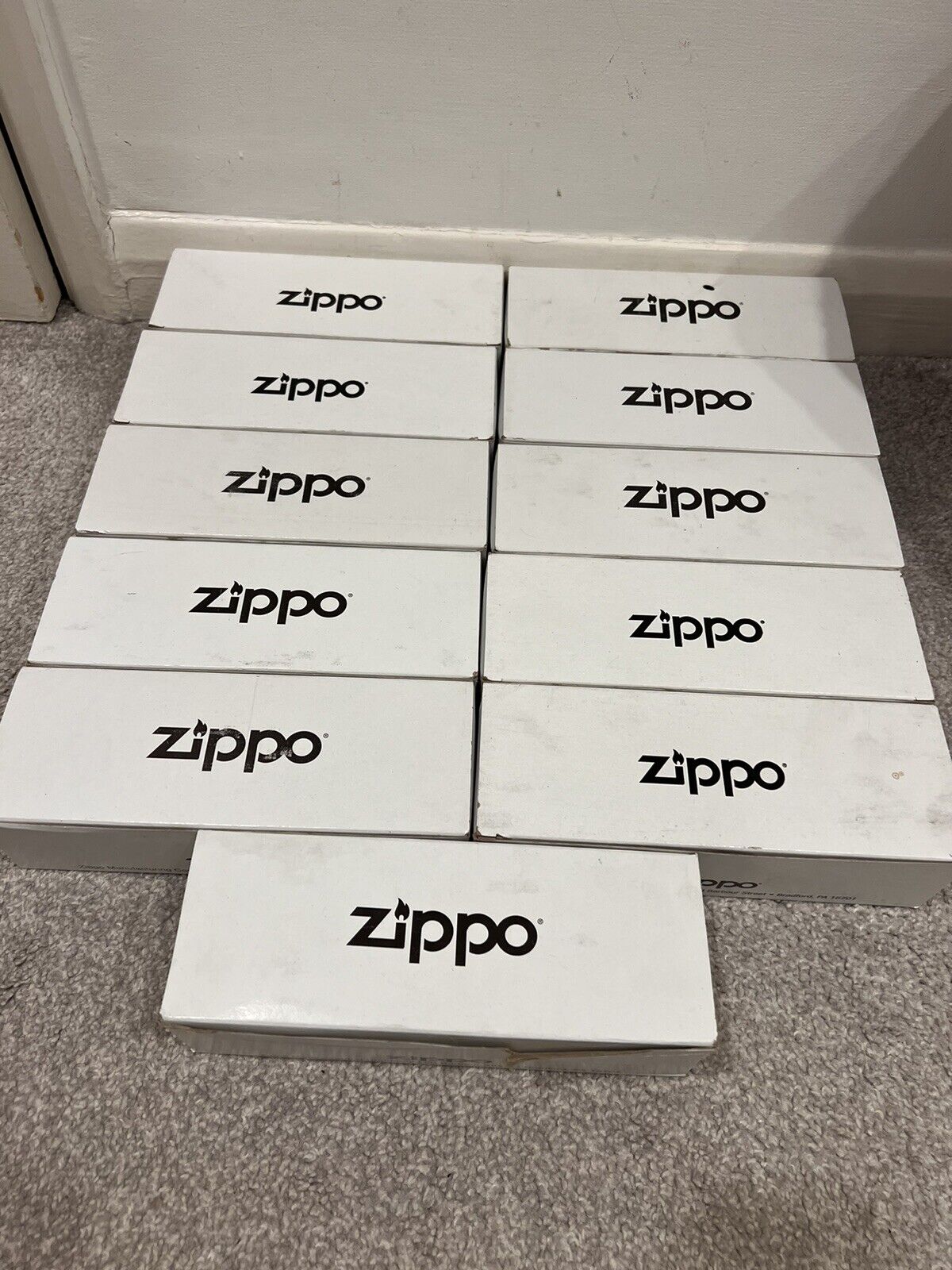 113 Brand New & Boxed ZIPPO Lighters - JOB LOT - Mixed Designs RRP £5k