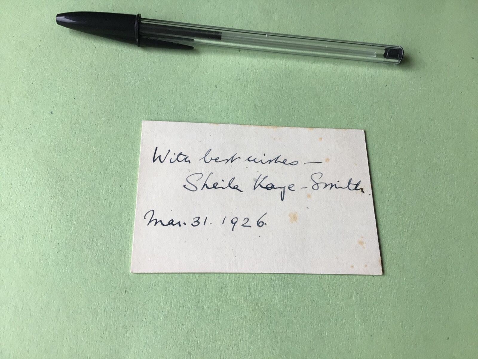 Sheila Kaye Smith English Writer 1887 - 1956 autograph 1926 Ref 51588