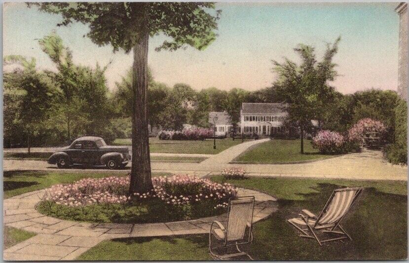 Dearborn, Michigan Postcard PATRICK HENRY HOUSE Greenfield Village Hand-Colored