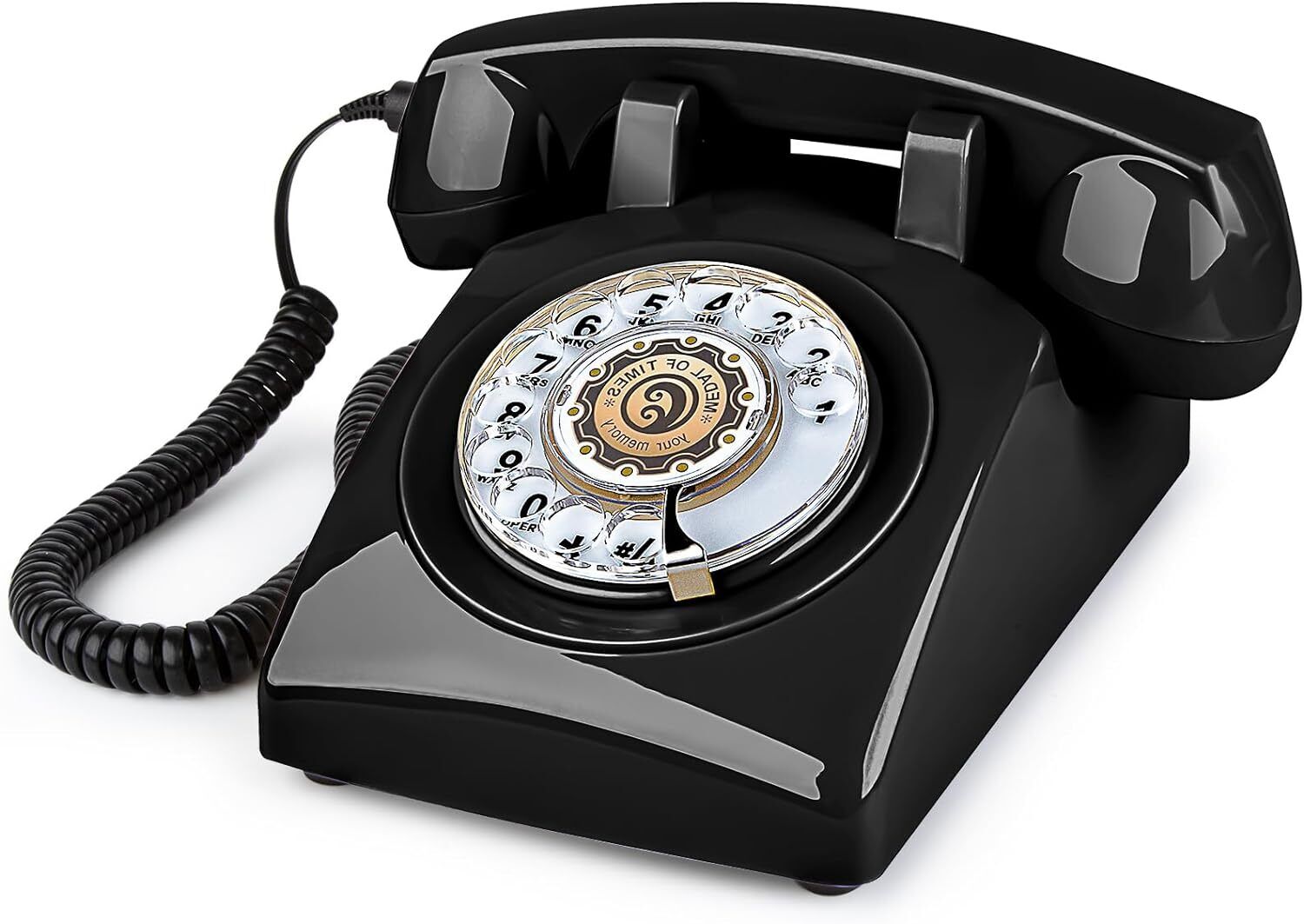 Telefono De Marcacion Rotativa Retro Telefono Fijo Vintage De Los Anos 60 Tel...