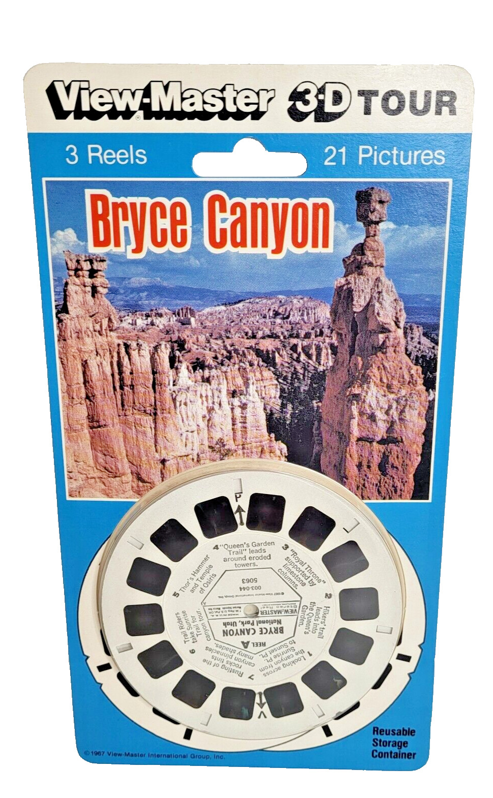 1967 View-Master Bryce Canyon 3D Tour 3 Reels 21 Pictures