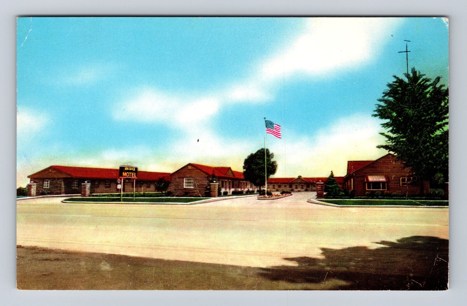Clare MI-Michigan, Bush\'s Motel, Advertising, Antique Vintage Souvenir Postcard