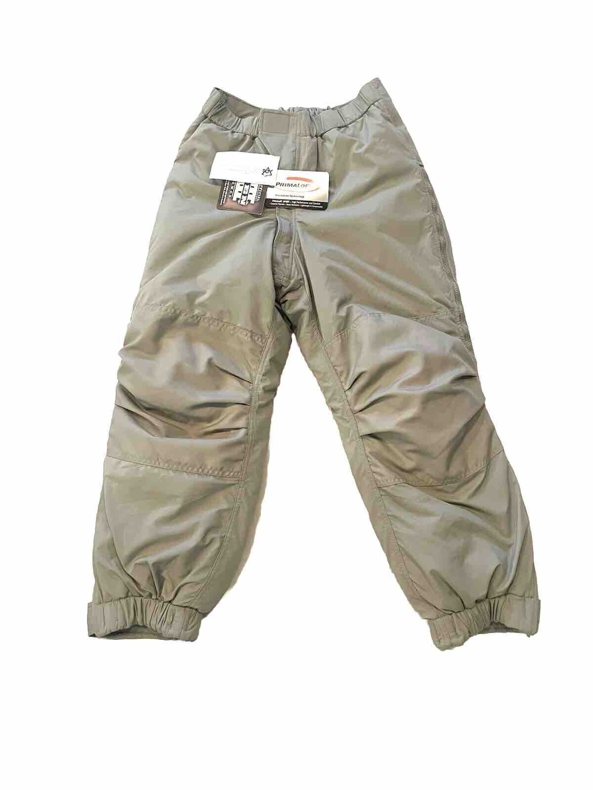 Primaloft Gen III Extreme Weather Military Pants Grey Size Small Short