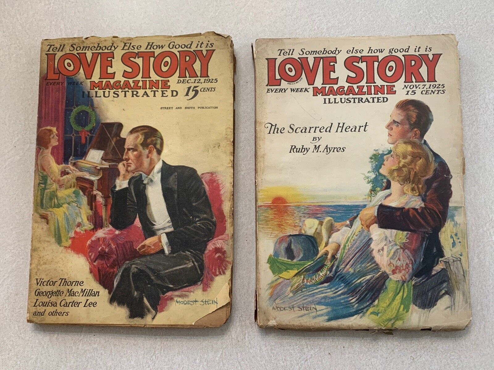 Love Story Magazine November 1925, December 1925, Pulp, Illustrated, Lot 2