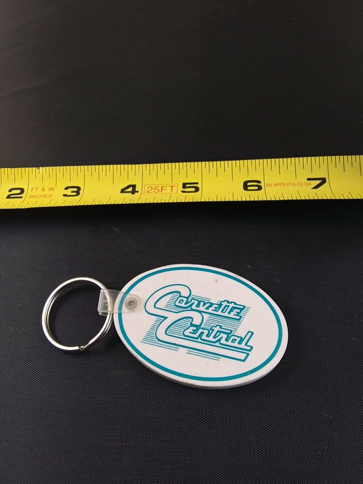 Vintage Corvette Central Parts Keychain Key Ring Chain Style Hangtag Fob *109-F